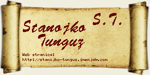 Stanojko Tunguz vizit kartica